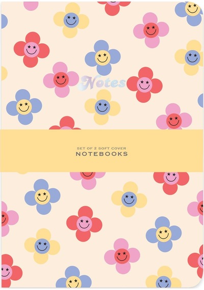 Keskin Color Limited Edition Terzi Dikiş 2'li Defter Seti Minik Gülen Çiçekler 17x25