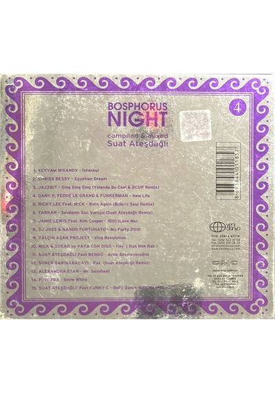 Plak Değildir Cd Dir Cd Bosphours Night By Suat Ateşdağlı-4 Cd