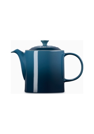 Le Creuset 4 Fincan Kapasite Şık Tasarım Büyük Seramik Demlik Çaydanlıklar Koyu Turkuaz