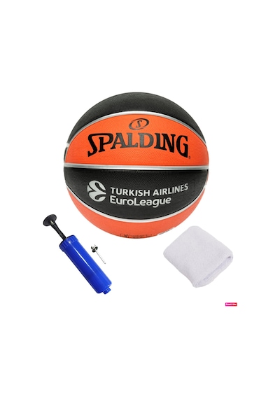 Tf-150 Euroleague Kauçuk Antrenman Basketbol No 6 Outdoor Maç Topu 540 Gr + Pompa + Havlu Bileklik