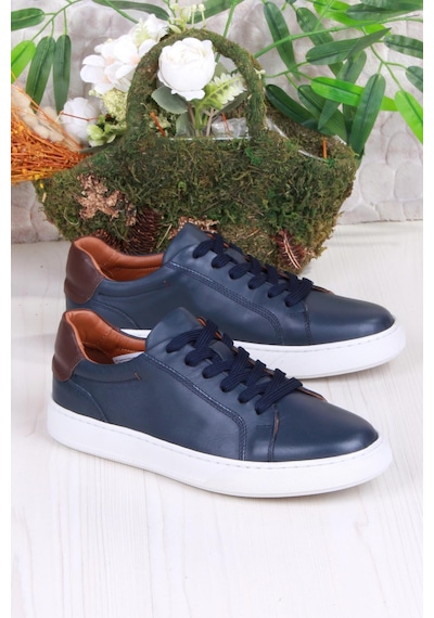 Mehmet Mete 2082 Tkn Rahat Esnek Hakiki Deri Sneaker Erkek Ayakkabı Lacivert Mehmet Mete 2082 Tkn Rahat Esnek Hakiki Deri Sneaker Erkek Ayakkabı Lacivert