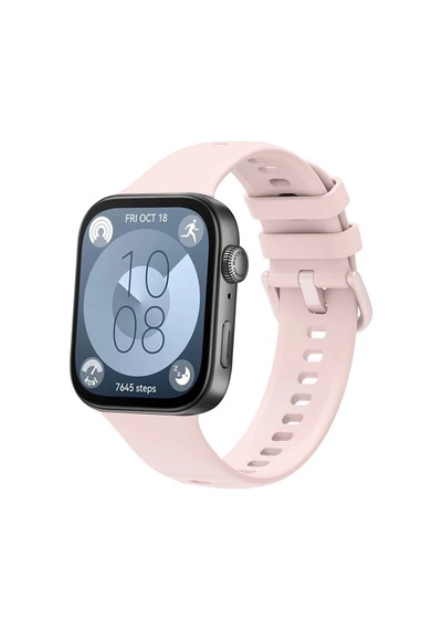 Gld-spt- Newface Huawei Watch Fit 3 Klasik Kordon - Pudra