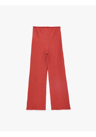 Koton Koton X Melis Ağazat - Bürümcük Kumaş Beli Bağcıklı Düz Bol Paça Pantolon Turuncu 6sak40123ek Koton Koton X Melis Ağazat - Bürümcük Kumaş Beli Bağcıklı Düz Bol Paça Pantolon Turuncu 6sak40123ek