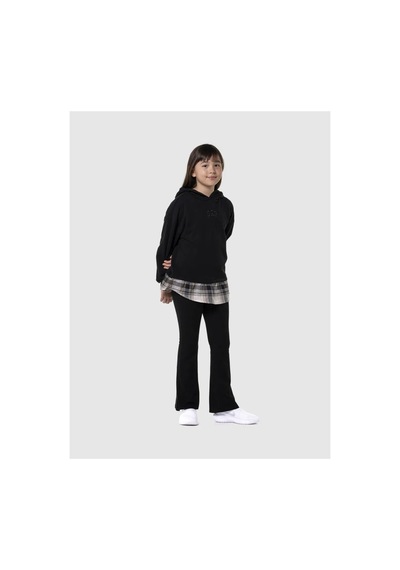 Gap Kız Çocuk Streç Jersey Legging Flare Tayt Siyah