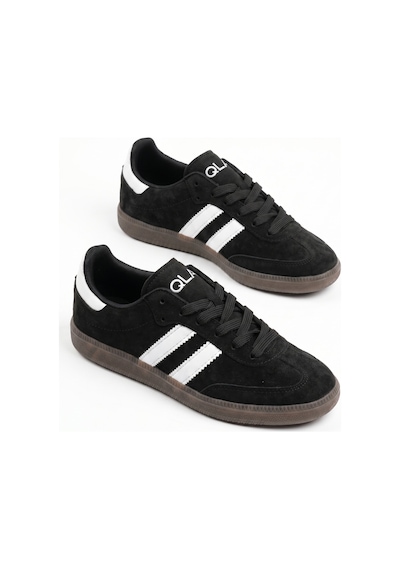 V.S.H Velvet Kadın Siyah Süet Kadın Retro Spor Ayakkabı Te02-2442