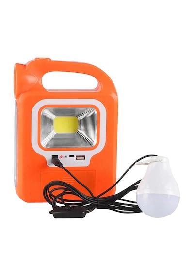 Işıldak Solar Fener Güneş Enerjili Ve Usb Şarj Lamba Kamp Güç Kaynağı Turuncu