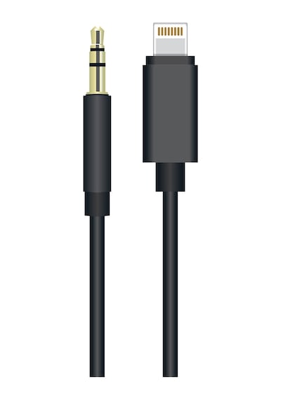 Apple Uyumlu iPhone Lightning Aux Kablo 3.5mm Araç Aux Ses Kablosu 1 Metre