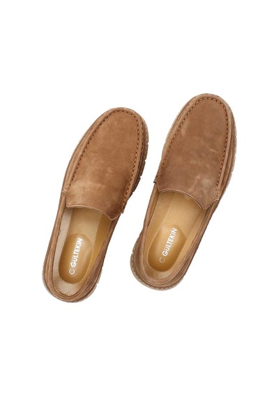 Erkek Taba Nubuk Deri Loafer