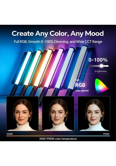 Photoolex B400 25w App Kontrollü Rgb Tube Led Işık - Tf-ls-140lw-pl