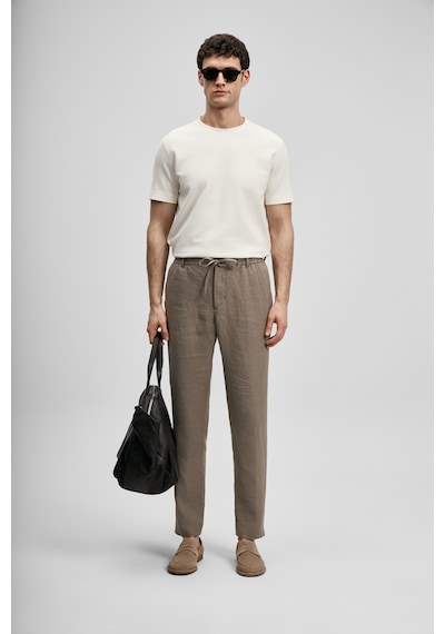 Lufian Karl Smart Erkek Chino Pantolon Slim Fit Toprak Toprak 111190363100495