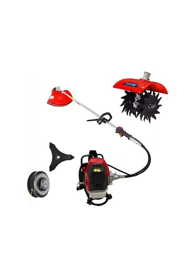 Garden Pro 520D Benzin Motorlu Tırpan + Baseh Çapalama Aparatı 2