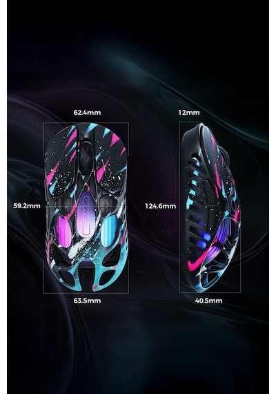 Gravastar Mercury Xpro Rgb 32k Dpı Optik Gaming Mouse+8k Dongle, Kablosuz, Magnezyum Alaşımlı, Progr Xpro