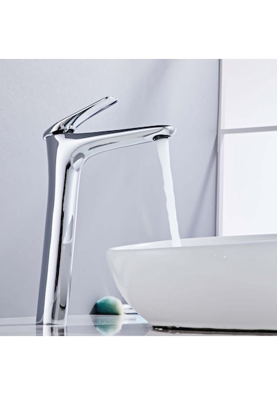Vero Uzun Lavabo Bataryası Parlak Krom
