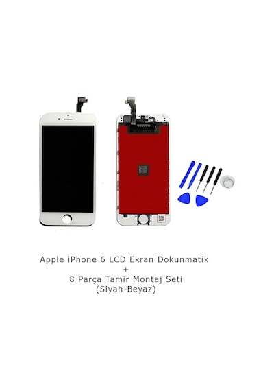 Apple Uyumlu iPhone 6 Dokumatik Lcd Ekran + Montaj Tamir Seti