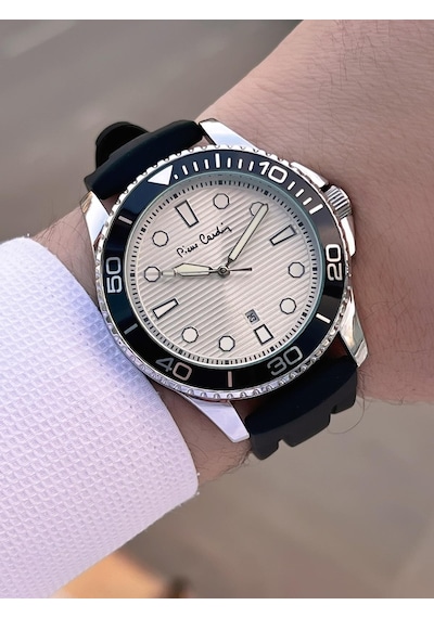 Pierre Cardin Silikon Kordon 2 Yıl Garantili 3 Atm Suya Dayanıklı Erkek Kol Saati Pp.800311f03 Siyah - Gri