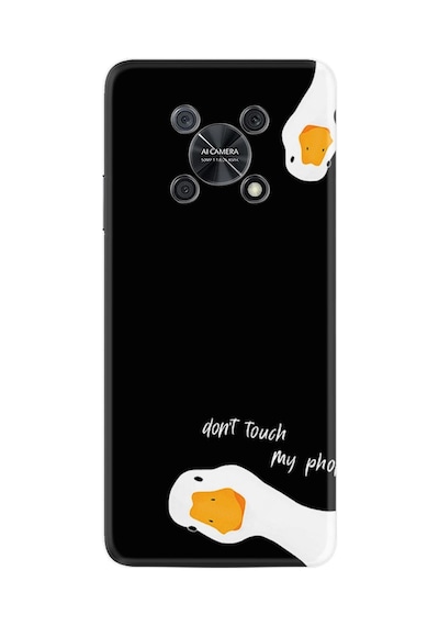 Huawei Nova Y90 Kılıf Silikon Desen Özel Seri Dont Touch Duck 1655
