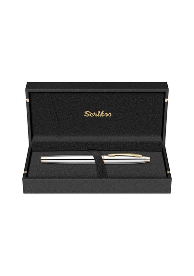 Scrikss 35 Dolma Kalem Gold Krom B Uç 165-Koyu Yeşil