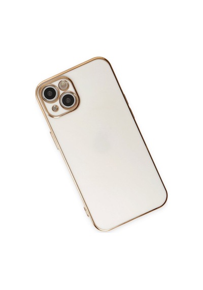 Apple iPhone Uyumlu  15 Kılıf Volet Silikon -  Beyaz