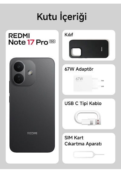 Xiaomi Redmi Note 17 Pro 5G 8 GB 256 GB (Xiaomi Türkiye Garantili)
