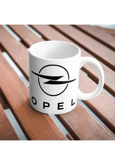 Applucky Opel Logo Tarihçesi Baskı Kupa Bardak Beyaz
