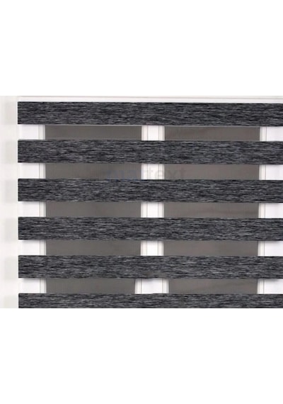 Antrasit Bambu Zebra Perde Antrasit