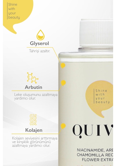 Quivis Gözenek Sıkılaştırıcı Aydınlatıcı Etkili Glikolik Asit Tonik 200 ML Quivis Gözenek Sıkılaştırıcı Aydınlatıcı Etkili Glikolik Asit Tonik 200 ML