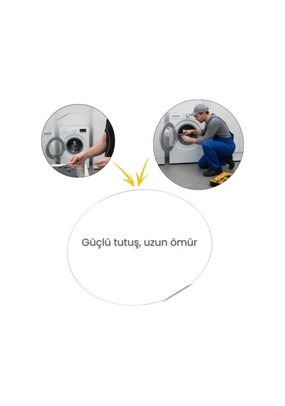 6-7kg. Bosch Uyumlu, Siemens, Profilo Çamaşır Makinesi İle  310mm Kazan Körük Teli