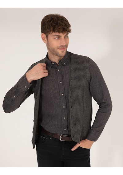 Pierre Cardin Erkek Gri Melanj Triko Yelek 50263175-vr086 Gri Melanj Pierre Cardin Erkek Gri Melanj Triko Yelek 50263175-vr086 Gri Melanj