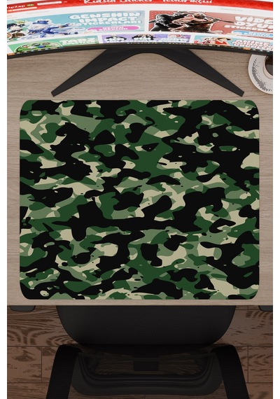 Kamuflaj Kaymaz Dikişli Kauçuk Oyuncu Mousepad V4 - 48x40 Xl Gaming Mouse Pad Fare Altlığı