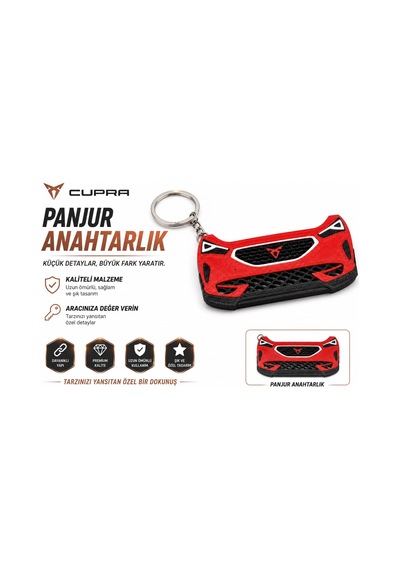 Cupra Anahtarlık , Cupra Panjur Görünümlü Araç Anahtarlık - Cupra Araba Anahtarlığı