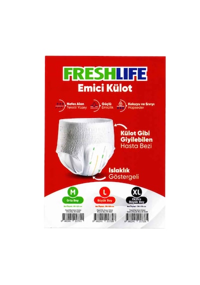 Freshlife Emici Külot Hasta Bezi L 3 x 30'lu