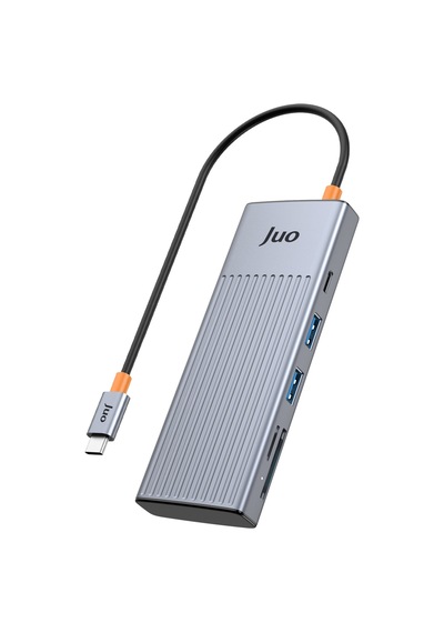 Juo Type-c 7 Portlu 4k 60hz Hdmı Sd Microsd Kart Okuyucu 100w Pd Type-c Ve 2 Usb 3.2 Çoklayıcı Hub Dönüştürücü