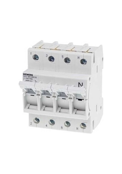 Siemens 5sg7661 0kk16 16a N Mınızed Sigortalar 230 400 V Ac D01 Boy İçin 3 N Fazlı 4te Genişliğinde