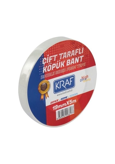 Tr Çift Taraflı Köpük Bant, 19mm X 5m, Beyaz