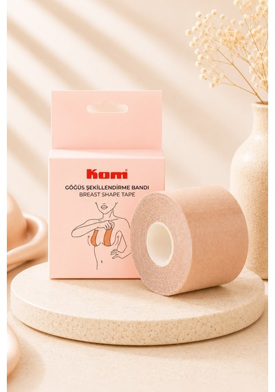 Kom Dekolte Göğüs Bandı - Ten