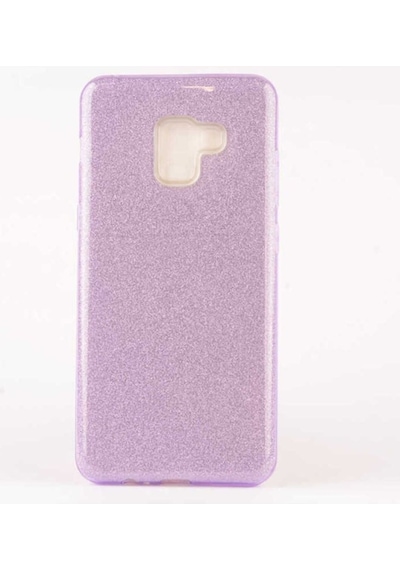Samsung Uyumlu Galaxy A8 Plus 2018 Kılıf Zore Shining Silikon Mor
