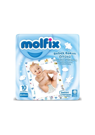 Bebek Bakım Örtüsü 60x60 10 Adet