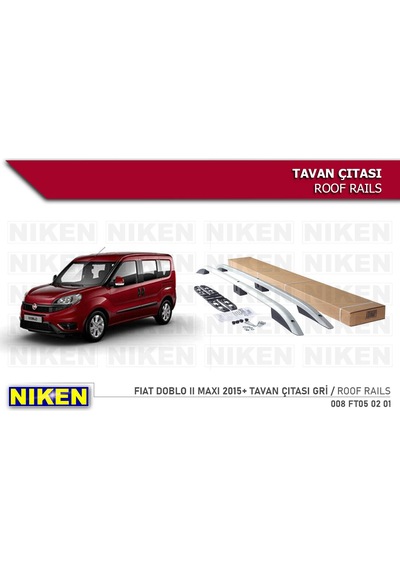 Fiat Doblo 3 Gri Renk 2015-2023 Tavan Çıtası Ürün Port Ba