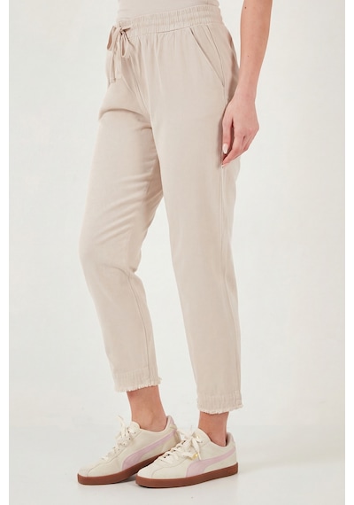 Lela Pamuklu Normal Bel Regular Fit Düz Paça Bayan Pantolon 668Yp42282S4 Koyu Taş