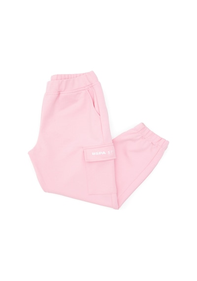 U.S. Polo Assn. Kız Çocuk Pudra Cep Detaylı Jogger Eşofman Altı 50297283-VR042