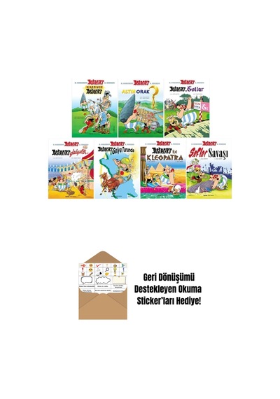 1-2-3-4-5-6-7. Ciltler Çizgi Roman Seti + Okuma Sticker'ları