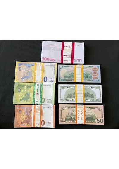 Aykar Yeni 35 Deste Karışık Para 50-100-200-500 Euro Ve 50-100-100 Dol