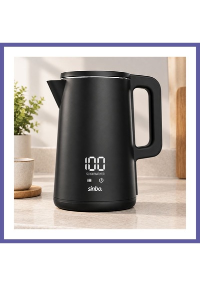 Bezos 1.8l 1500w Dijital Kablosuz Su Isıtıcı - Dokunmatik Ekran Nıda