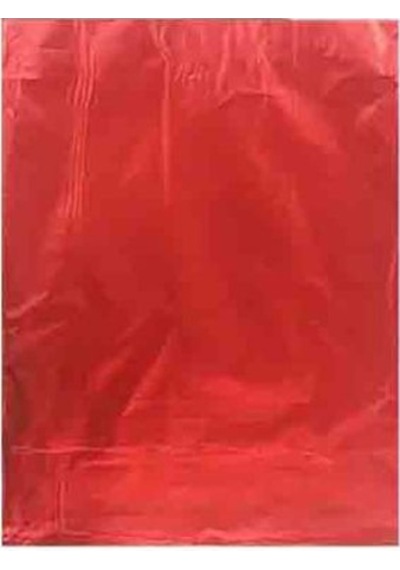 Lüks Metalize Poşeti 40X60 Cm 50 Adet Kırmızı