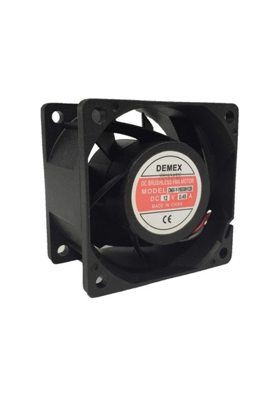 Demex 60X60X38Mm 12V Dc Kare Fan Rulmanlı