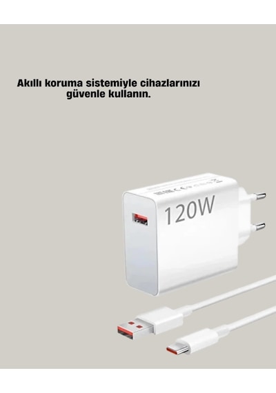 Buğz 120w Mi Turbo Akıllı Tanıma Çipli Hızlı Şarj Cihazı Taşınabilir Ve Dayanıklı