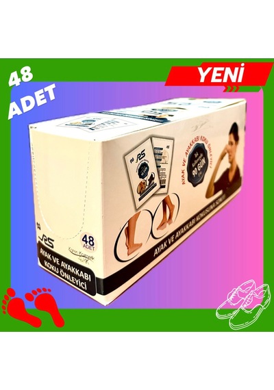RS Ayak ve Ayakkabı Koku Önleyici Toz 48'li