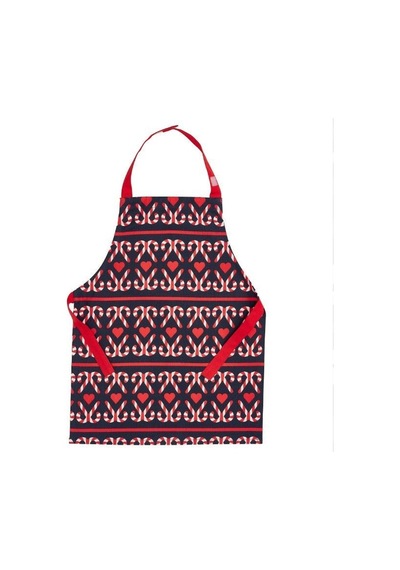 Ikea Vınterfınt Çocuk Mutfak Önlüğü 35 X 57 Cm Kırmızı - Siyah