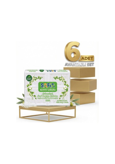 Safia Beyaz Banyo Sabunu 6x600 Gr Diğer