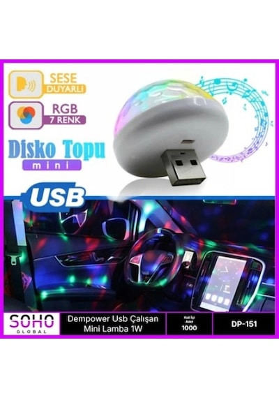 Hubrendy Emin Usb Mini Led 4w Rpg Özellikli